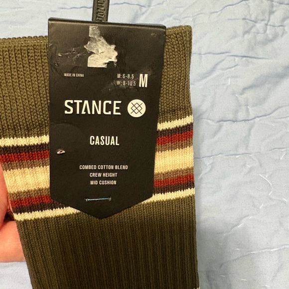 Stance Casual Socks - Brown, Cream, Red, Blue Stripes - Picture 2 of 7